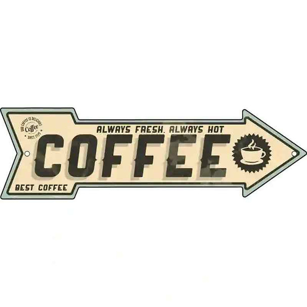 Coffee Wholesale Novelty Metal Arrow Sign