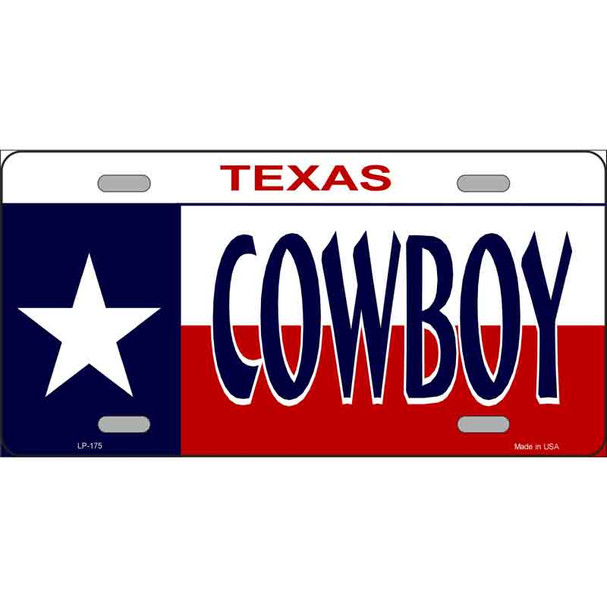 Cowboy Texas Wholesale Metal Novelty License Plate