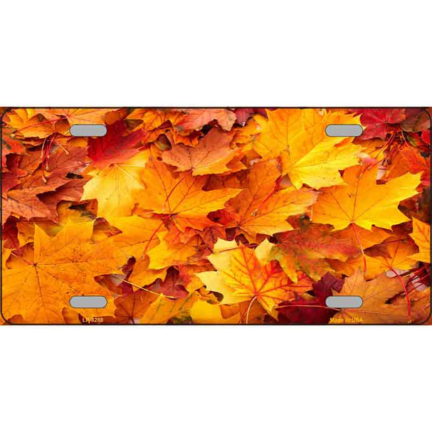 Fall Leaves Wholesale Novelty Metal License Plate