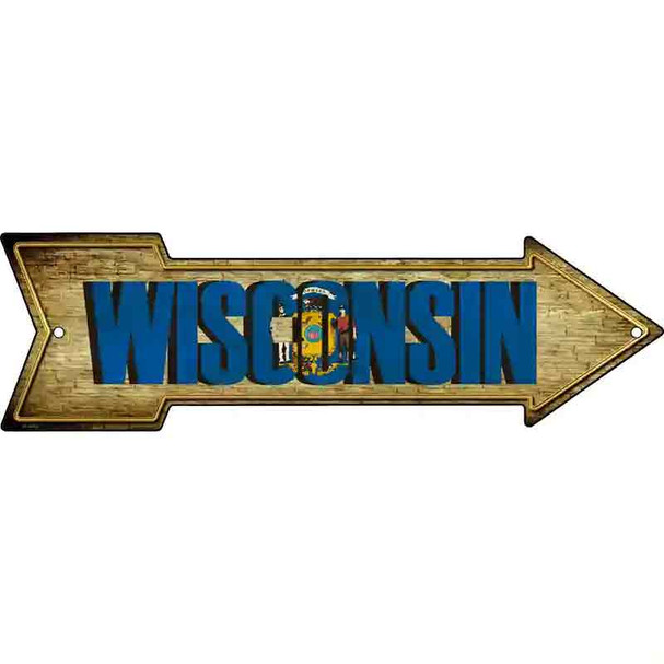 Wisconsin Wholesale Novelty Metal Arrow Sign