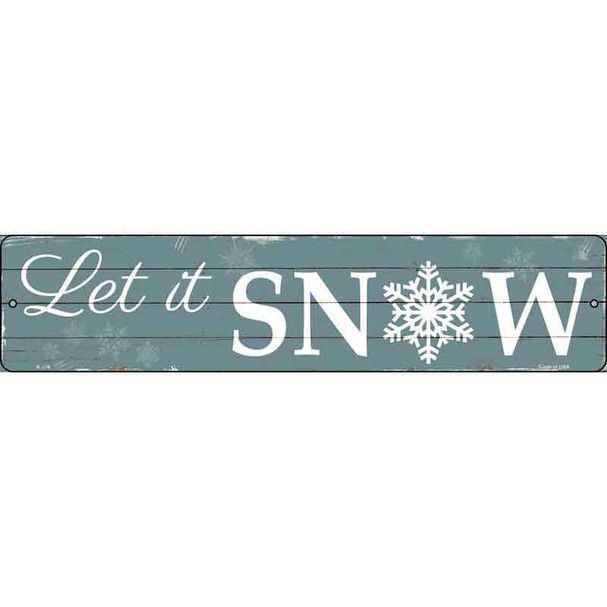 Let It Snow Wholesale Novelty Metal Street Sign