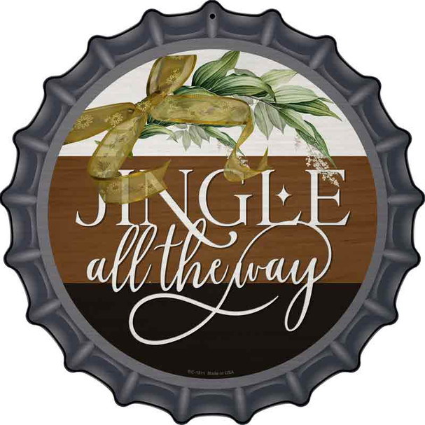 Jingle All The Way Wholesale Novelty Metal Bottle Cap Sign