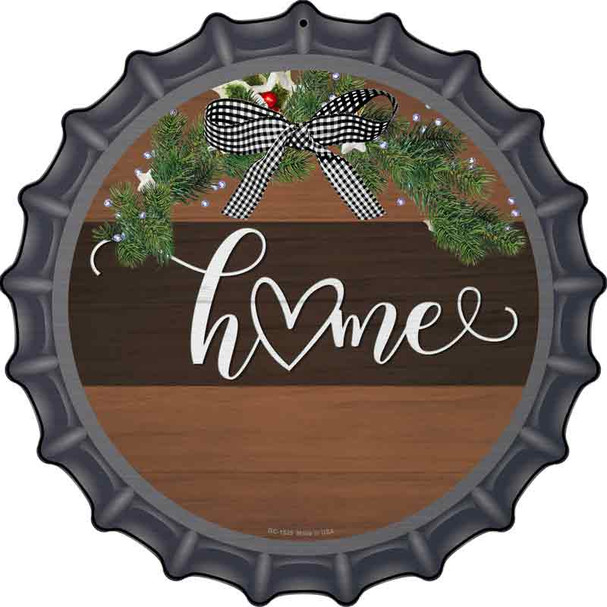 Home Bow Wreath Wholesale Novelty Metal Bottle Cap Sign