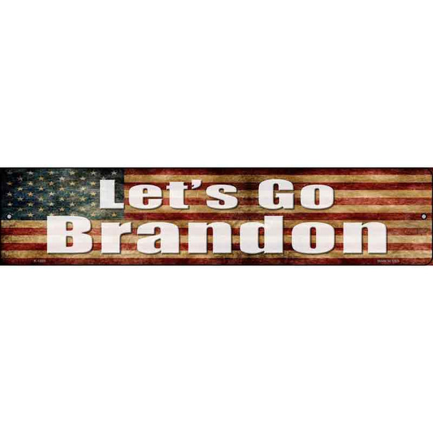 Lets Go Brandon American Flag Wholesale Novelty Metal Street Sign