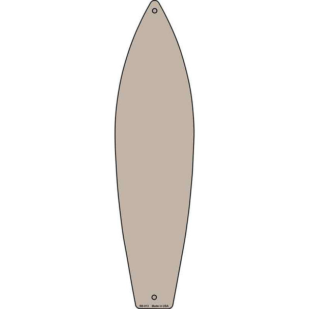 Tan Solid Dye Sublimation Blank Wholesale Surfboard Sign