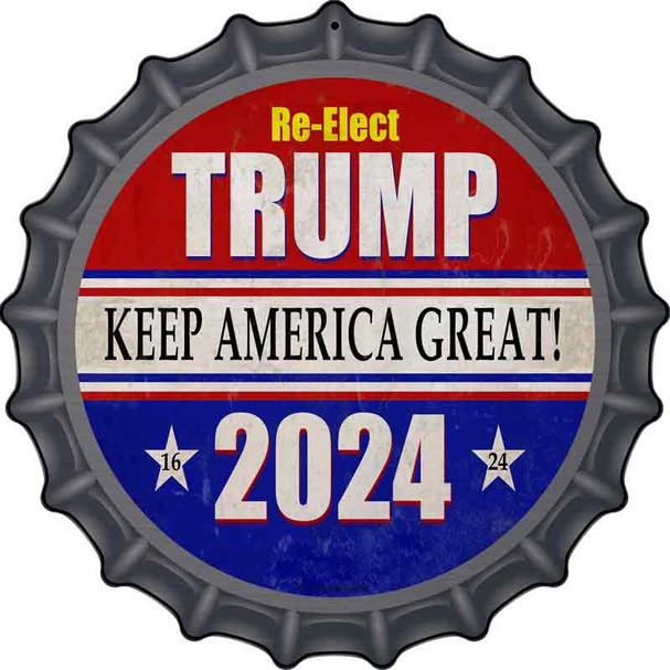 ReElect Trump 2024 Wholesale Novelty Metal Bottle Cap Sign