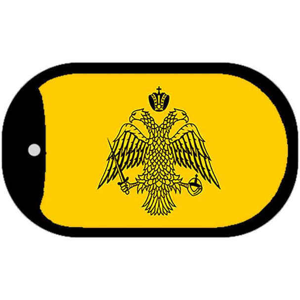 Byzantine Empire Flag Yellow Wholesale Novelty Metal Dog Tag Necklace
