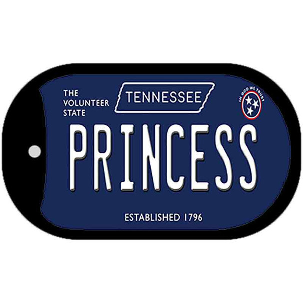 Princess Tennessee Blue Wholesale Novelty Metal Dog Tag Necklace