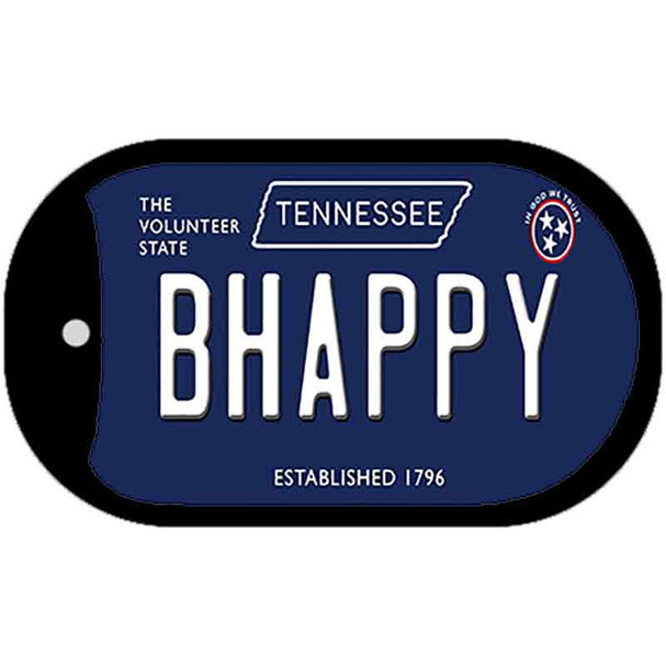 B Happy Tennessee Blue Wholesale Novelty Metal Dog Tag Necklace