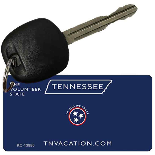 Blank Tennessee Blue Wholesale Novelty Metal Key Chain