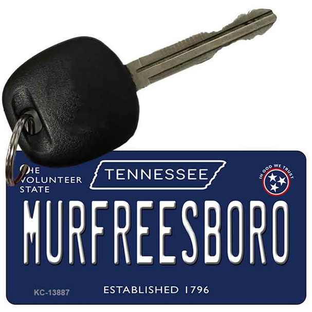 Murfreesboro Tennessee Blue Wholesale Novelty Metal Key Chain