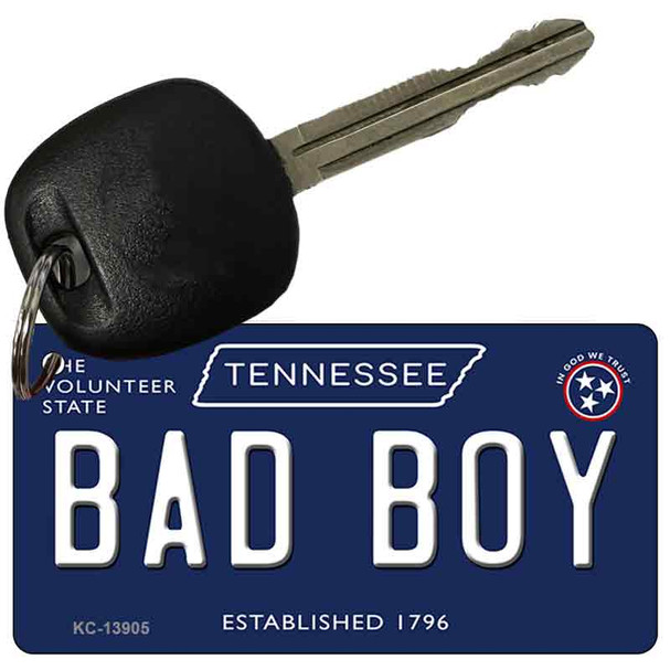 Bad Boy Tennessee Blue Wholesale Novelty Metal Key Chain