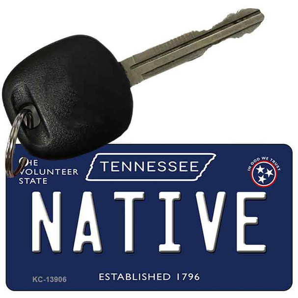 Native Tennessee Blue Wholesale Novelty Metal Key Chain