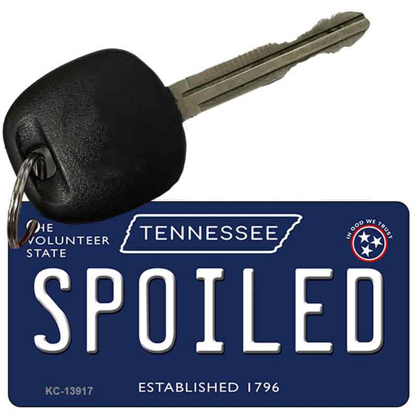Spoiled Tennessee Blue Wholesale Novelty Metal Key Chain