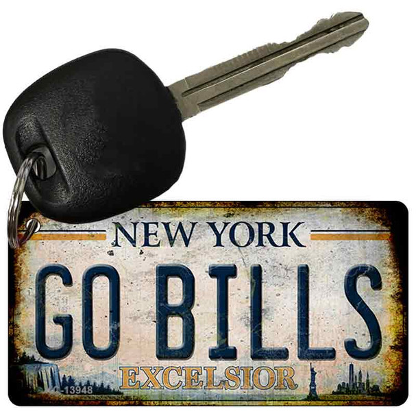 Go Bills New York White Wholesale Novelty Metal Key Chain