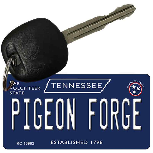 Pigeon Forge Tennessee Blue Wholesale Novelty Metal Key Chain