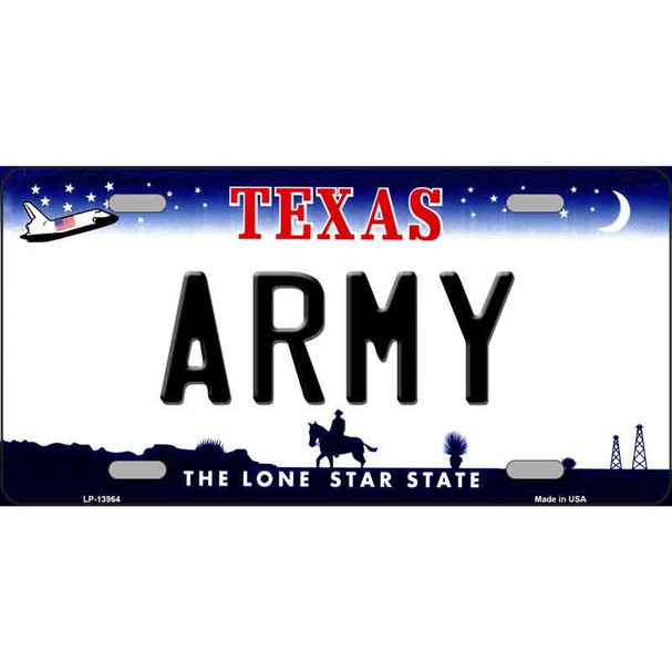 Texas Army Wholesale Novelty Metal License Plate Tag
