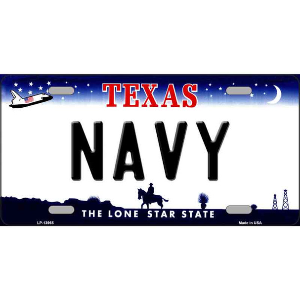 Texas Navy Wholesale Novelty Metal License Plate Tag