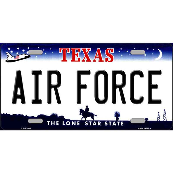 Texas Air Force Wholesale Novelty Metal License Plate Tag