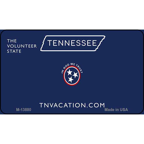 Blank Tennessee Blue Wholesale Novelty Metal Magnet