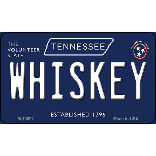 Whiskey Tennessee Blue Wholesale Novelty Metal Magnet