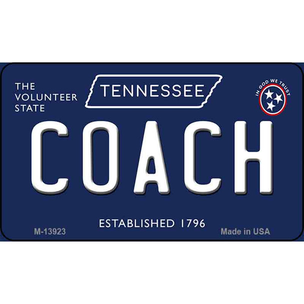 Coach Tennessee Blue Wholesale Novelty Metal Magnet