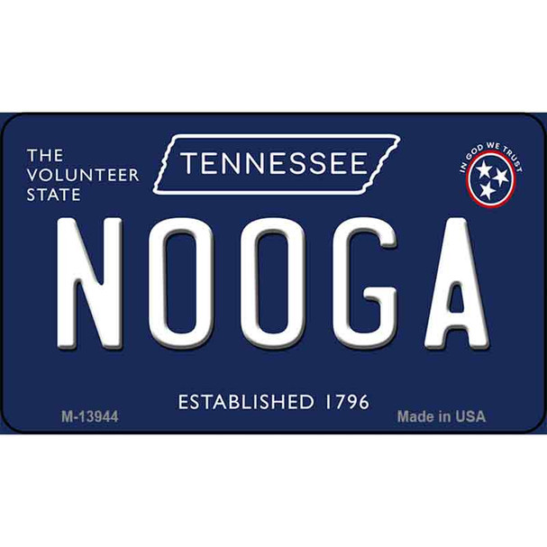 Nooga Tennessee Blue Wholesale Novelty Metal Magnet
