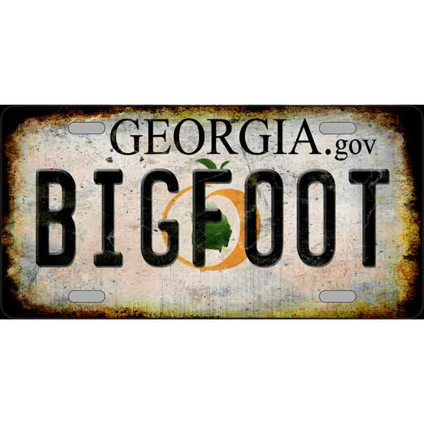 Bigfoot Georgia Wholesale Novelty Metal License Plate Tag