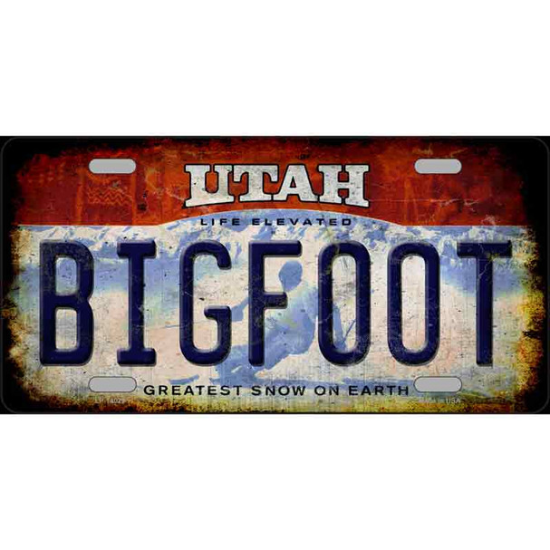 Bigfoot Utah Wholesale Novelty Metal License Plate Tag