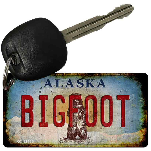 Bigfoot Alaska Wholesale Novelty Metal Key Chain