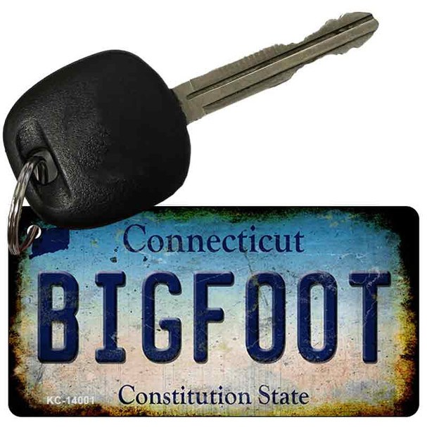 Bigfoot Connecticut Wholesale Novelty Metal Key Chain