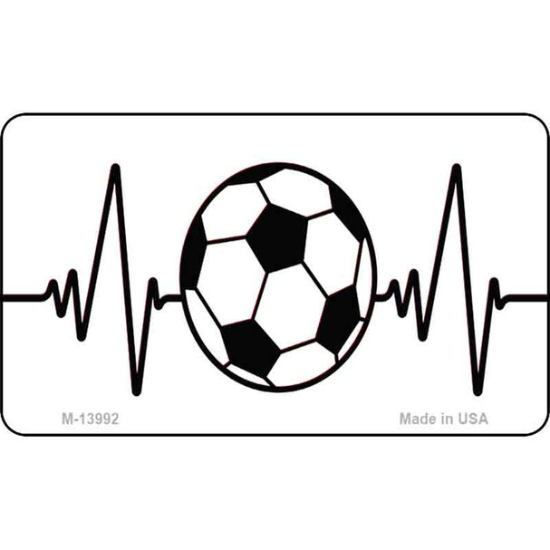 Soccer Heart Beat Wholesale Novelty Metal Magnet