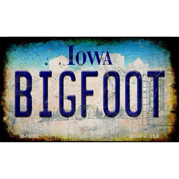 Bigfoot Iowa Wholesale Novelty Metal Magnet