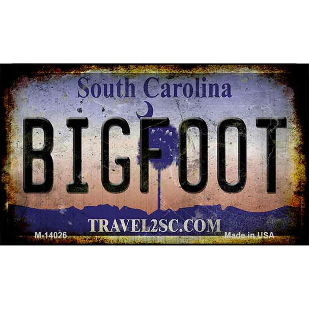 Bigfoot South Carolina Wholesale Novelty Metal Magnet
