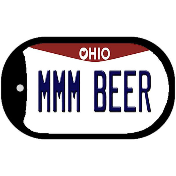 MMM Beer Ohio Wholesale Novelty Metal Dog Tag Necklace