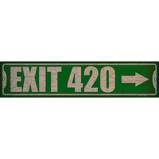 Exit 420 Right Wholesale Novelty Metal Street Sign