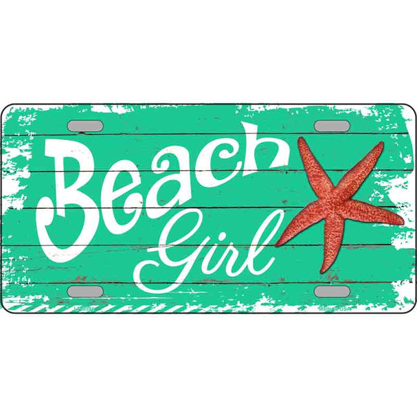 Beach Girl Wholesale Metal Novelty License Plate