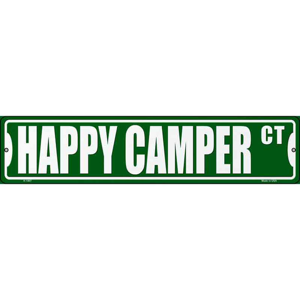 Happy Camper Ct Wholesale Novelty Metal Street Sign