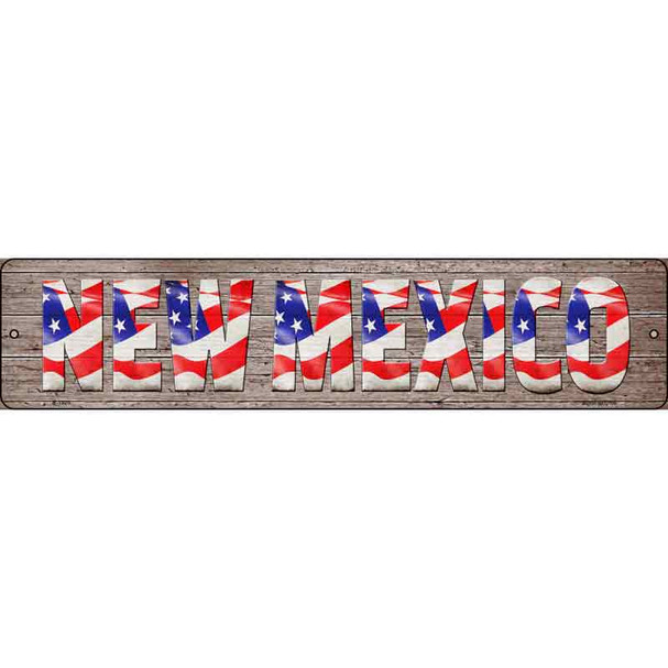New Mexico USA Flag Lettering Wholesale Novelty Metal Street Sign