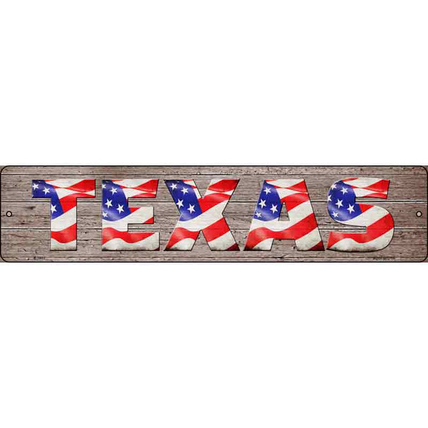 Texas USA Flag Lettering Wholesale Novelty Metal Street Sign