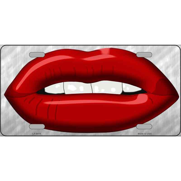 Red Lips Novelty Wholesale Metal License Plate