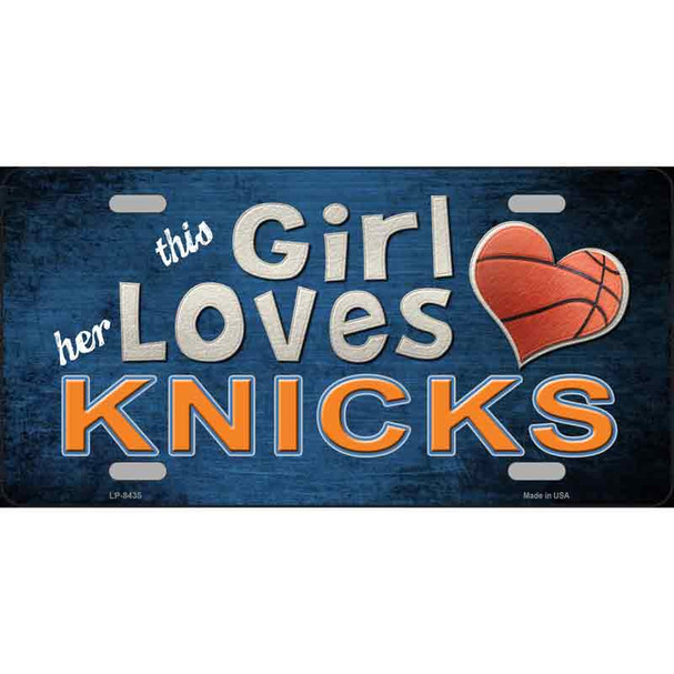 This Girl Loves Her Knicks Novelty Wholesale Metal License Plate