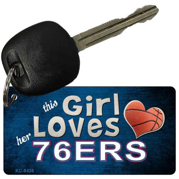 This Girl Loves Her 76ers Wholesale Novelty Key Chain