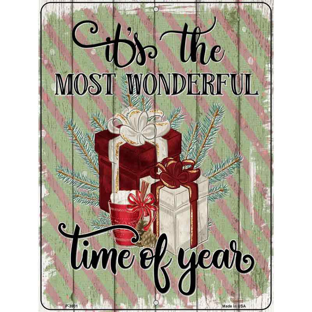 Most Wonderful Time Gifts Wholesale Novelty Metal Parking Sign