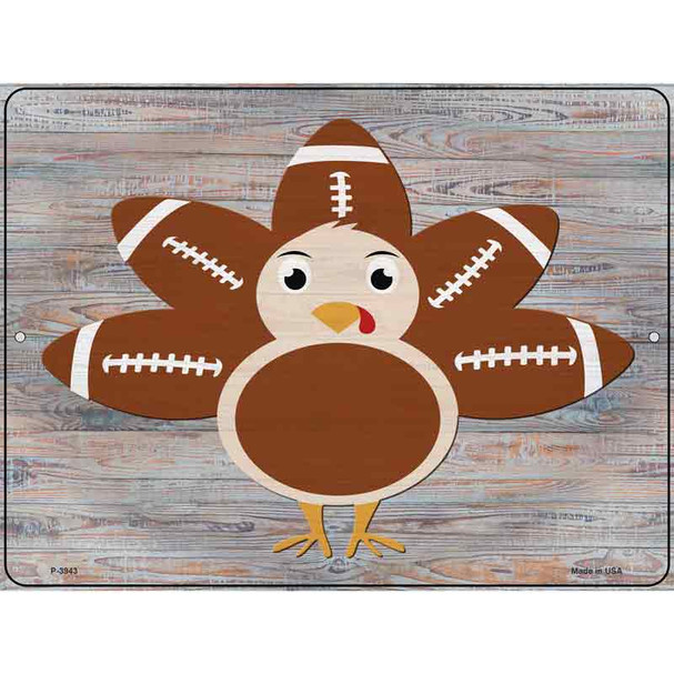 Football Turkey Wholesale Novelty Metal Parking Sign