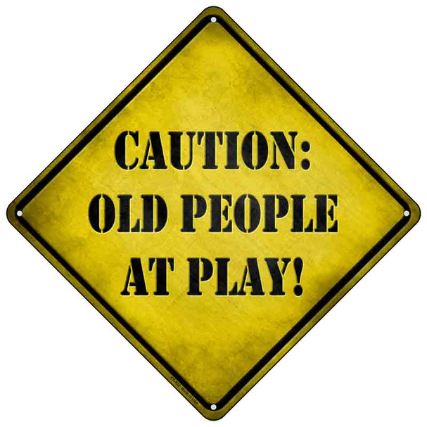 Old People At Play Wholesale Novelty Metal Crossing Sign