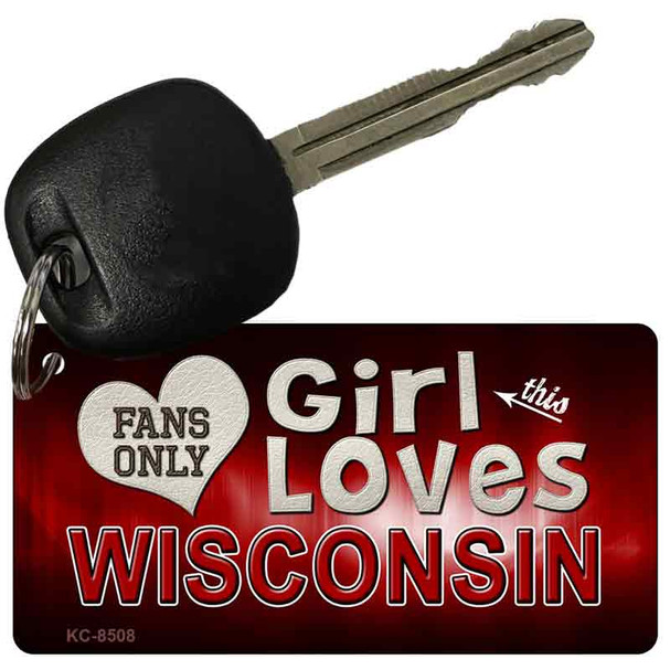 This Girl Loves Wisconsin Wholesale Novelty Key Chain