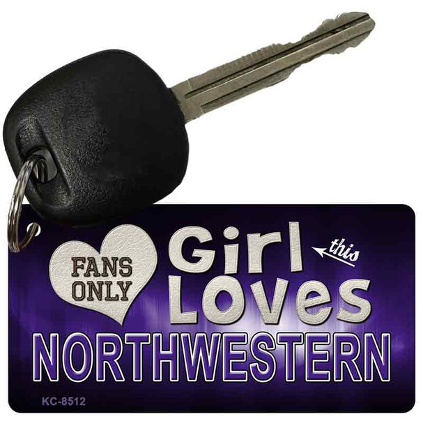 This Girl Loves Northwestern Wholesale Novelty Key Chain