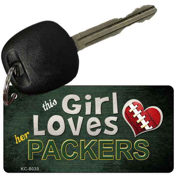 This Girl Loves Her Packers Wholesale Novelty Key Chain
