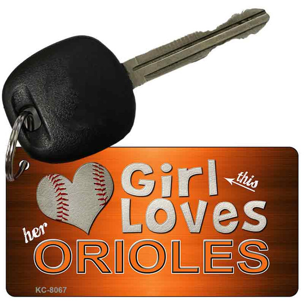 This Girl Loves Her Orioles Wholesale Novelty Key Chain